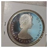 1985 Canada Silver Moose $1 UNC