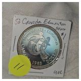 1983 Canada Silver Edmonton $1 UNC
