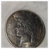 1922s Peace $1 Very Nice with Toning