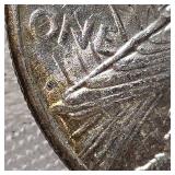 1922s Peace $1 Very Nice with Toning