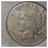 1022s Peace Dollar $1