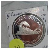 1986 Canada Silver Locomotive $1 UNC