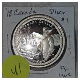 2018 Canada Silver $1 UNC