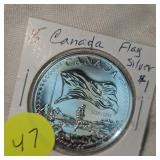 2015 Canada Flag Silver $1 UNC