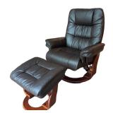 LLR - BenchMaster Nicholas Ii 7580wb Swivel Recliner & Storage Ottoman Set