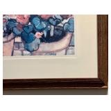 LBR2 - Geraniums by the Bay T. White Signed Limited Edition Art Print 28/200 Framed