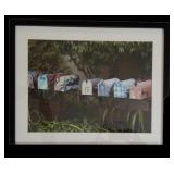 LBR2 - Framed Photographic Wall Art - Colorful Row of Mailboxes