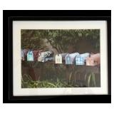 LBR2 - Framed Photographic Wall Art - Colorful Row of Mailboxes