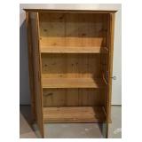 TR - Vintage Waxed Stripped Pine Armoire Cabinet