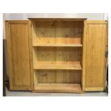 TR - Vintage Waxed Stripped Pine Armoire Cabinet