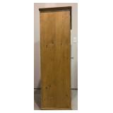 TR - Vintage Waxed Stripped Pine Armoire Cabinet