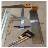 TR - Mixed Lot of Saws, Clamps & Measuring Tools