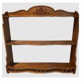 LBR1 - Vintage Three-Tier Wall Shelf