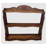 LBR1 - Vintage Three-Tier Wall Shelf