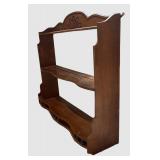 LBR1 - Vintage Three-Tier Wall Shelf