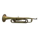 LBR2 - Vintage Brass Single-Valve Bugle 21 1/2 in