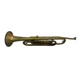 LBR2 - Vintage Brass Single-Valve Bugle 21 1/2 in