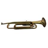 LBR2 - Vintage Brass Single-Valve Bugle 21 1/2 in