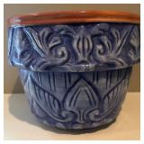 LBR1 - Glazed Ceramic Planters 10 in (Lot of 2)