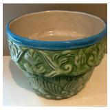 LBR1 - Glazed Ceramic Planters 10 in (Lot of 2)