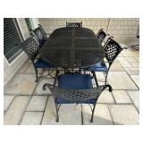 Cast Classics Landgrave Collection Cast Iron Patio Dining Set With 6 Chairs