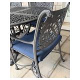 Cast Classics Landgrave Collection Cast Iron Patio Dining Set With 6 Chairs