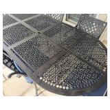 Cast Classics Landgrave Collection Cast Iron Patio Dining Set With 6 Chairs