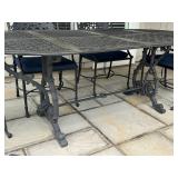 Cast Classics Landgrave Collection Cast Iron Patio Dining Set With 6 Chairs