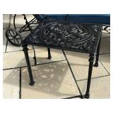 Cast Iron Patio Lounger with Matching Side Table