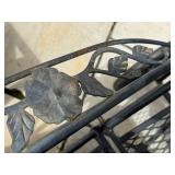 Cast Iron Patio Lounger with Matching Side Table