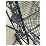 Cast Iron Patio Lounger with Matching Side Table