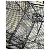 Cast Iron Patio Lounger with Matching Side Table