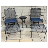 Metal Patio Conversation Set (Lot of 5)