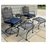 Metal Patio Conversation Set (Lot of 5)
