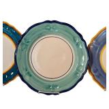 Ceramiche Piccadilly Hand-Painted Dinner Plates (Lot of 3)