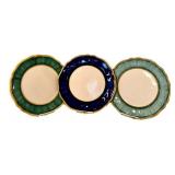 Ceramiche Piccadilly Hand-Painted Dinner Plates (Lot of 3)