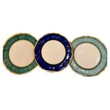 Ceramiche Piccadilly Hand-Painted Dinner Plates (Lot of 3)