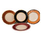 Ceramiche Piccadilly Hand-Painted Dinner Plates (Lot of 4)