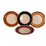 Ceramiche Piccadilly Hand-Painted Dinner Plates (Lot of 4)