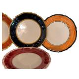 Ceramiche Piccadilly Hand-Painted Dinner Plates (Lot of 4)