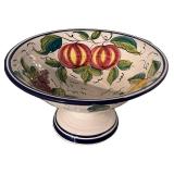 K - Vietri Hand-Painted Pedestal Bowl