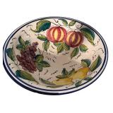 K - Vietri Hand-Painted Pedestal Bowl