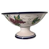 K - Vietri Hand-Painted Pedestal Bowl