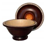 Julia Knight Wood Jewels Serving Bowls (Lot of 2)