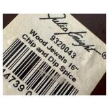 Julia Knight Wood Jewels Serving Bowls (Lot of 2)