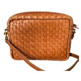Clare V. Woven Leather Crossbody Bag