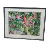LL - Eileen Seitz Signed 2002 Framed Original Botanical Art