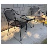 SY - Two Patio Chairs and Table