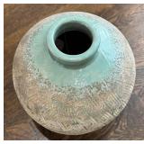 E - Faux Greenery in Textured Vase