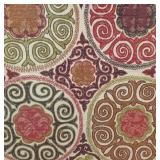 E - Robert Allen Rio Swirl Cove Framed Upholstery Fabric